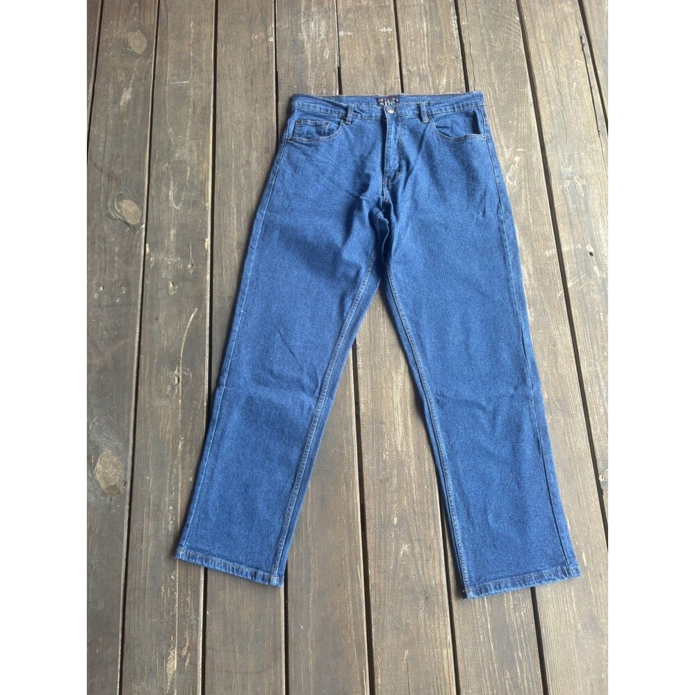 Architect Jeans Mens 32 x 32 Relaxed Fit Straight Leg Dark Wash stretch workwear
